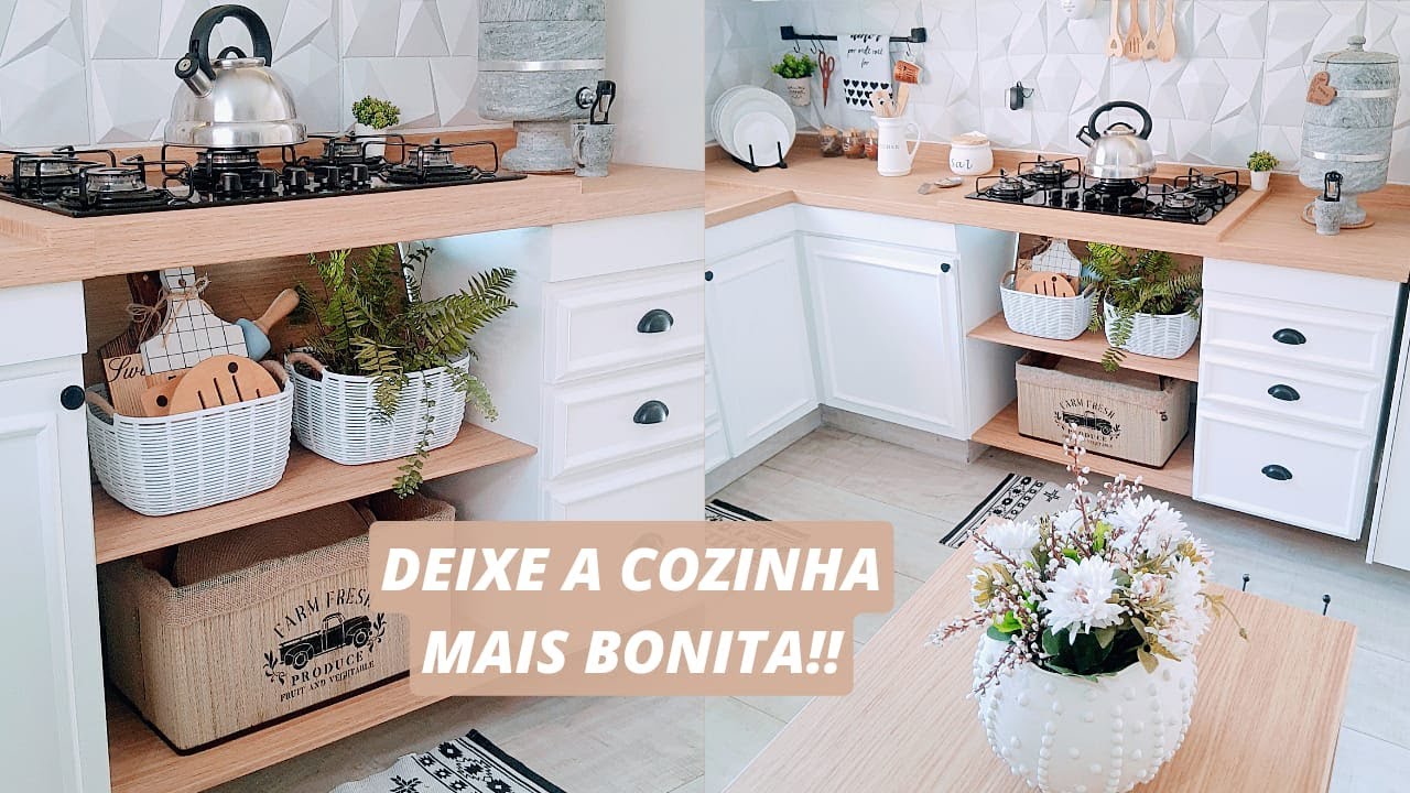 FAÇA VOCÊ MESMO IDEIAS FÁCEIS E BARATAS DE COMO DECORAR E DEIXAR A COZINHA MAIS BONITA !