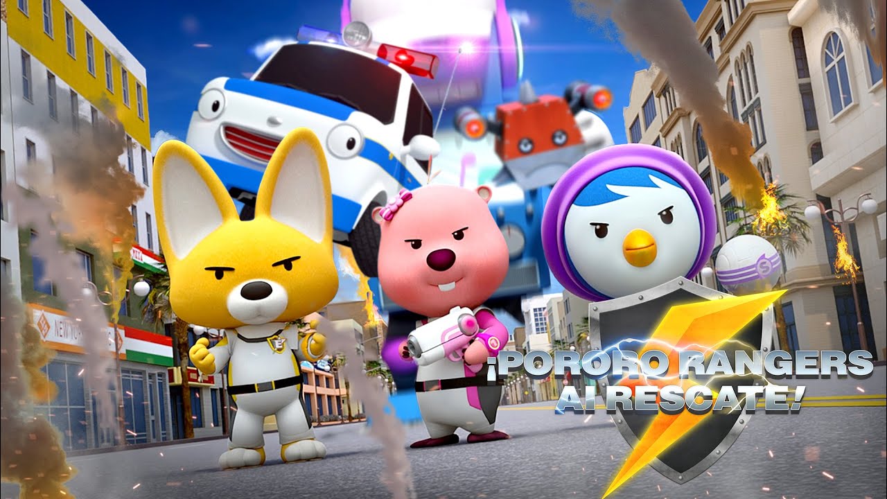 ⚡¡Vámonos! Los Pororo Rangers | Aventura | Película para niños | Pororo El Pequeño Pingüino