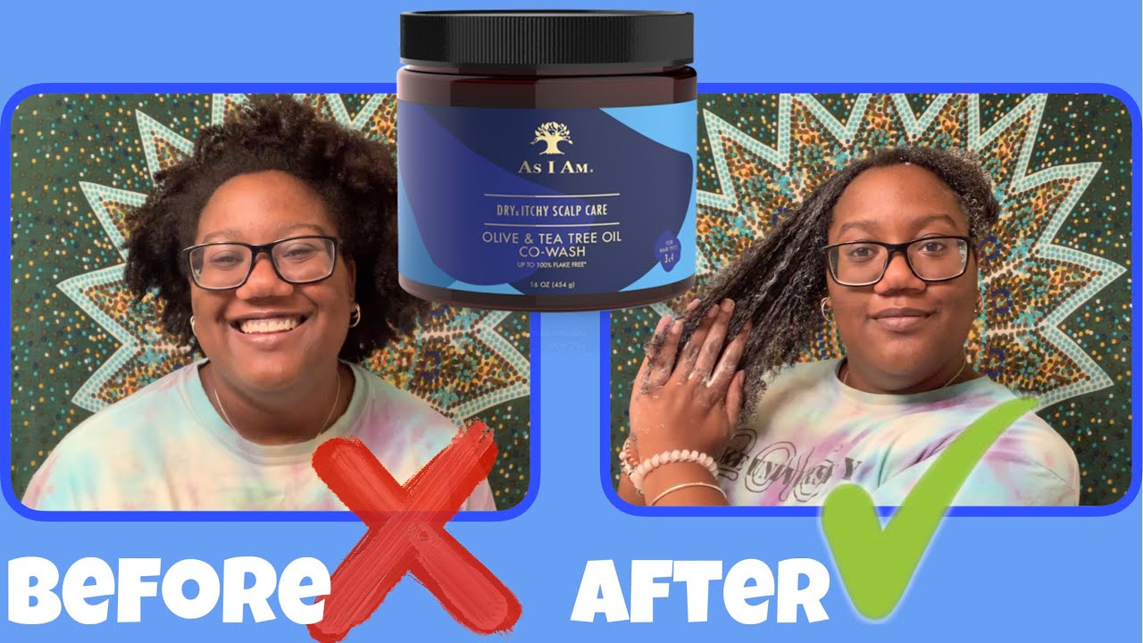 FIRST IMPRESSIONS | AS I AM OLIVE & TEA TREE COWASH FOR DRY, ITCHY SCALP | Curly Tells
