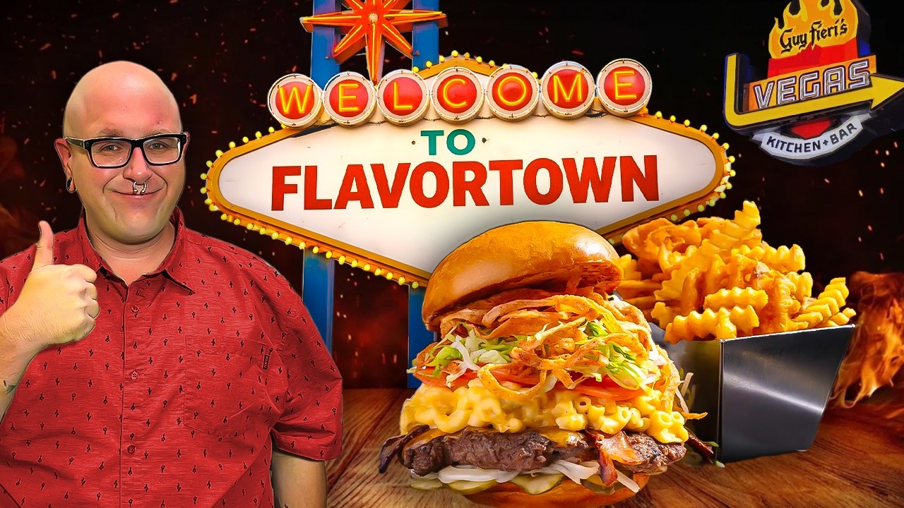 The Menu Said The Burger Was Ranked BEST in Las Vegas? Guy Fieri's Vegas Kitchen & Bar