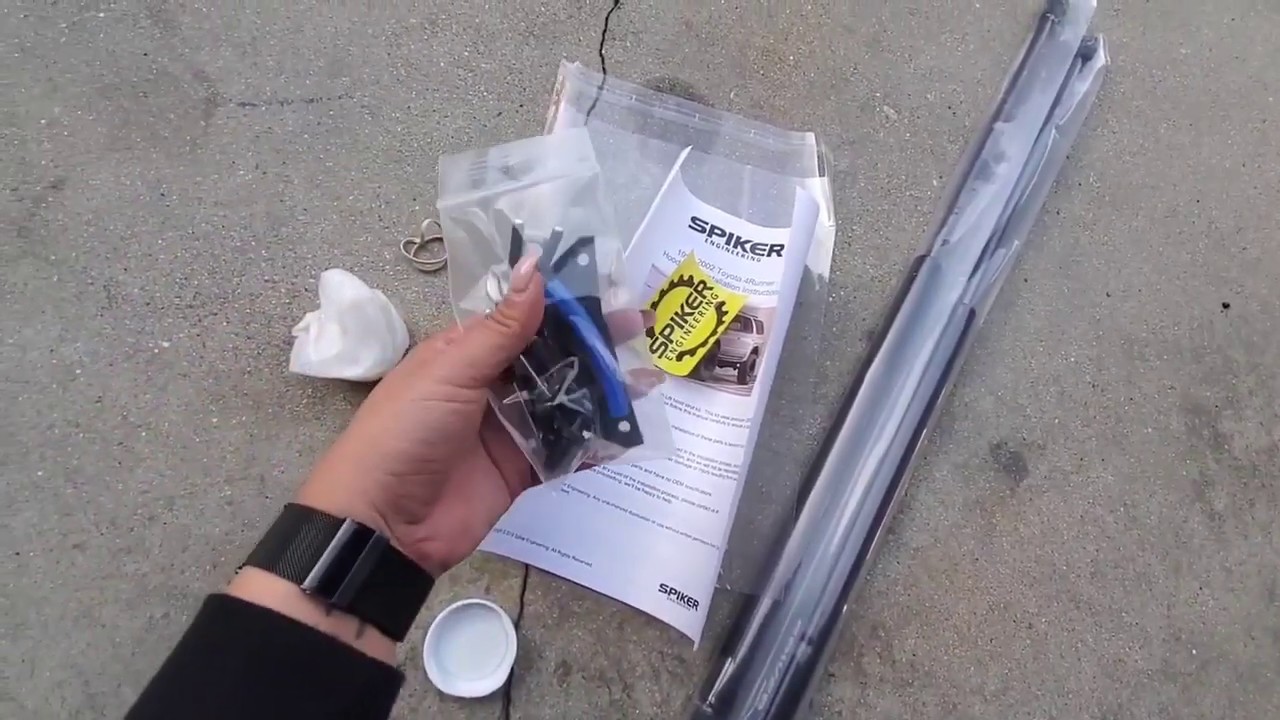 Gas strut install on 3rd gen 4Runner hood
