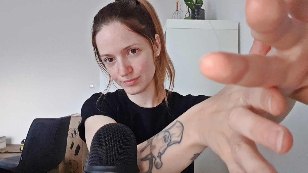 ASMR pure hand sounds and kisses for you   personal attention positive affirmations