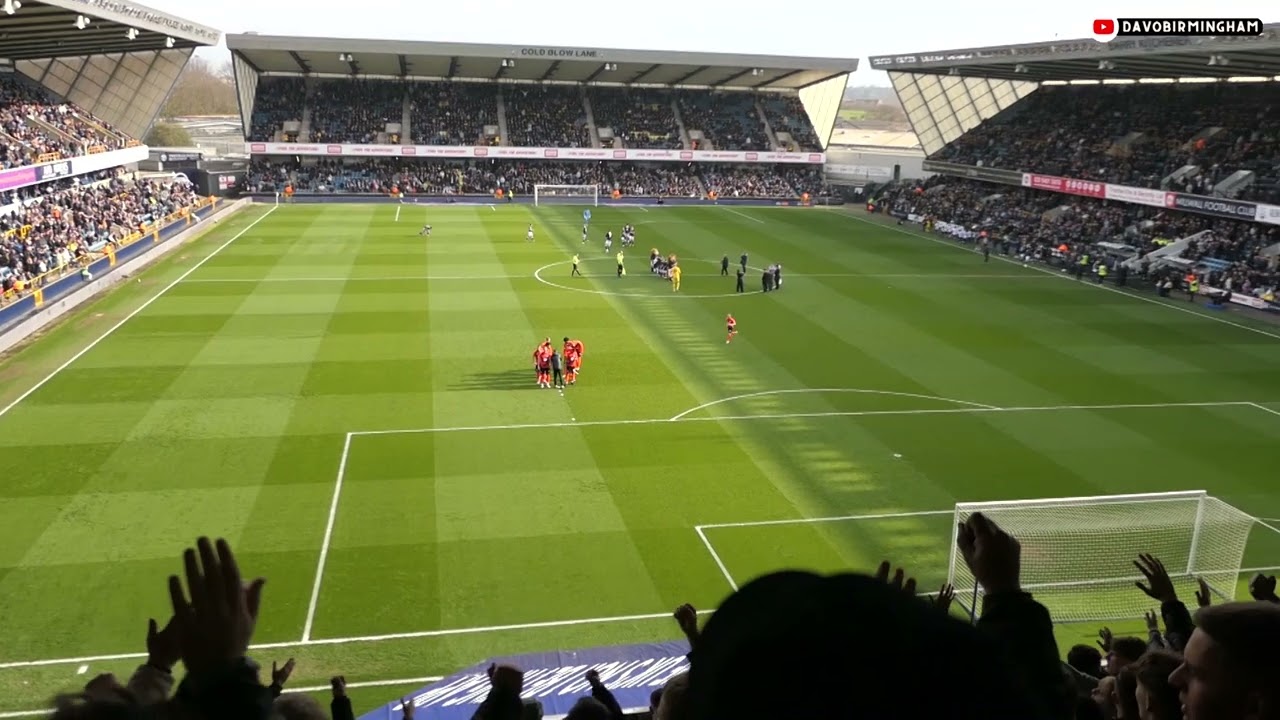 LA LA LA LA, WE'RE BLUES: Birmingham City fans at Millwall