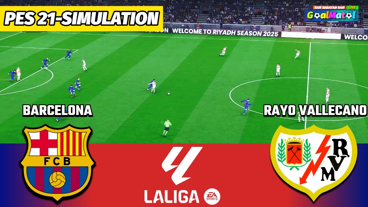 Barcelona vs Rayo Vallecano 🔥 | LaLiga | PES 21 Simulation