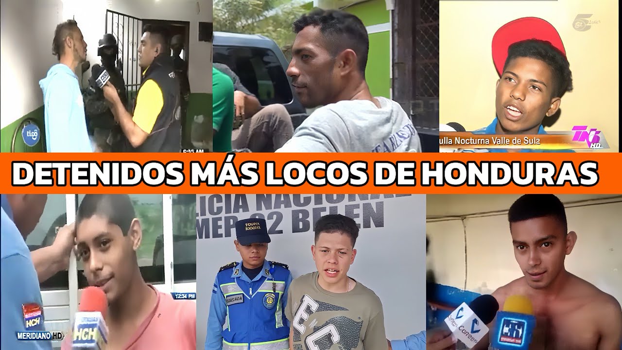 LOS DETENIDOS MÁS DIVERTIDOS DE HONDURAS 🚔🤣