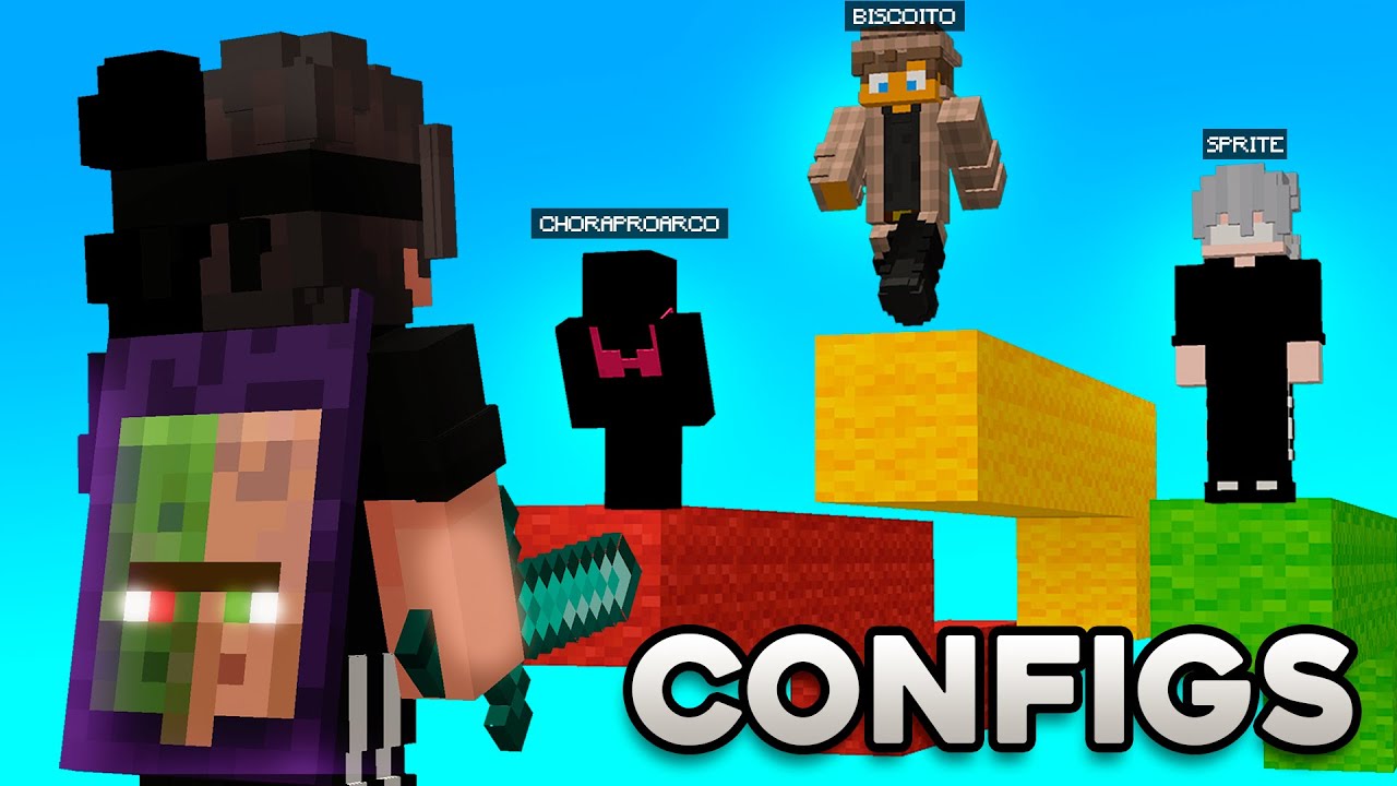 TESTEI CONFIGS de YOUTUBERS no BedWars… DEU BOM? 🤔