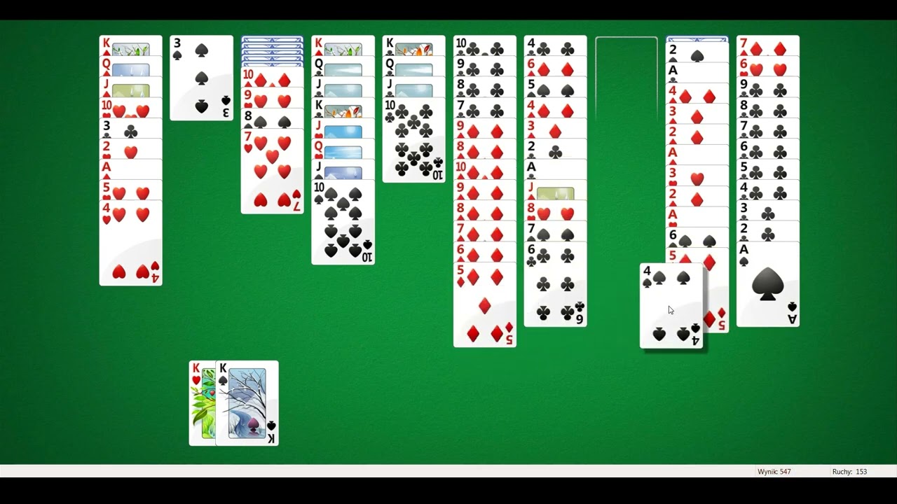 Spider Solitaire speedrun - 4 suits