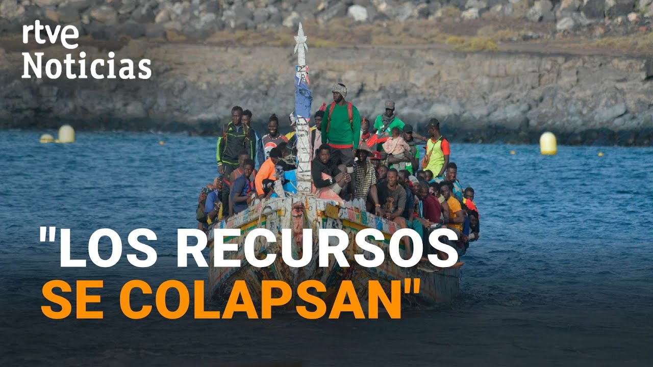 MIGRACIÓN: LLEGAN MÁS de 500 PERSONAS en solo UNA MAÑANA a CANARIAS | RTVE Noticias