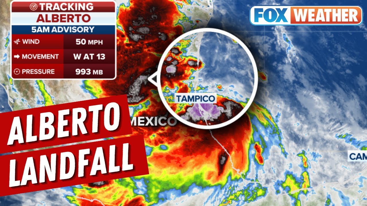 Tropical Storm Alberto Makes Landfall In Mexico As Heavy Rain Continues To Lash Texas