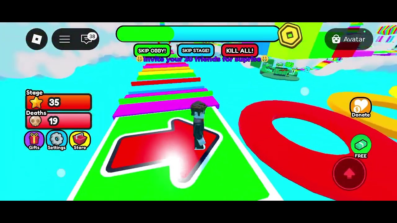 Roblox##MEGA OBBY PARKOUR##FIGHT GAMERZ
