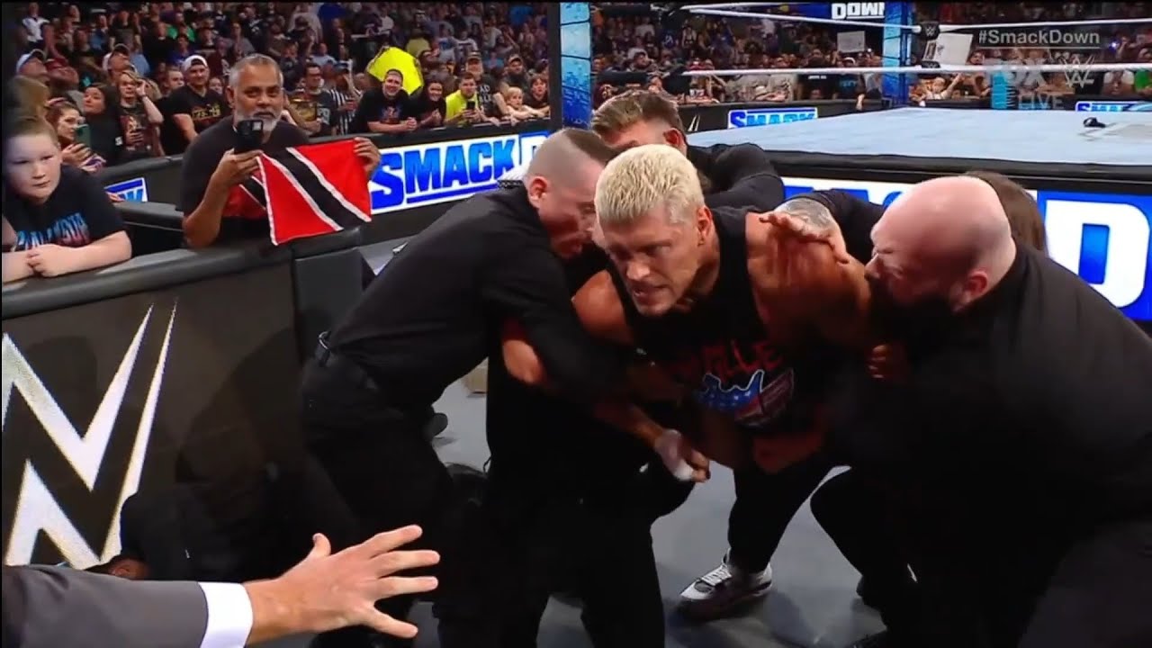 AJ Styles attacks Cody Rhodes - WWE SmackDown 6/7/2024