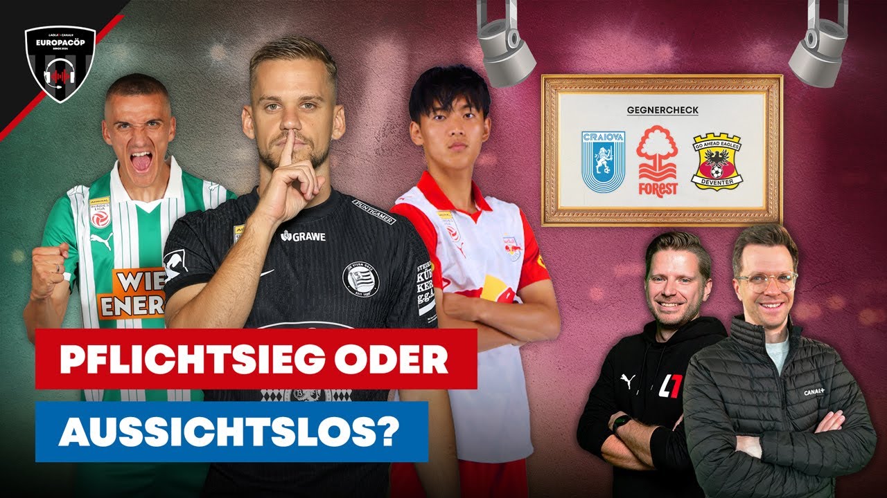 Wie stark sind die Gegner von Sturm, Rapid und Salzburg wirklich? | #Europacöp