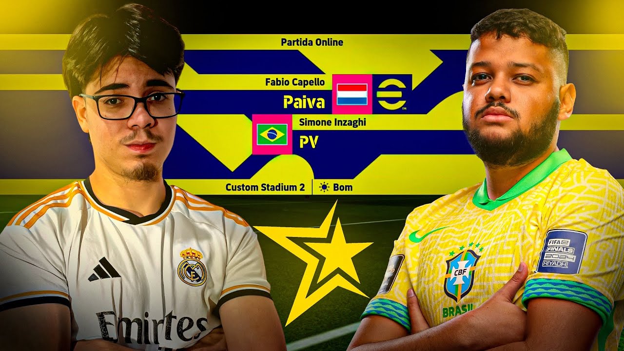 [REACT] ENFRENTEI O @paivaef nas quartas de finais da @CopadasEstrelass no Efootball Mobile