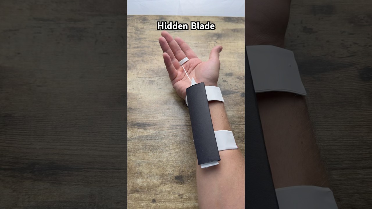 HIDDEN BLADE EASY ORIGAMI WORLD TUTORIAL | HOW TO MAKE ORIGAMI HIDDEN BLADE FROM ASSASSIN&rsquo;S CREED