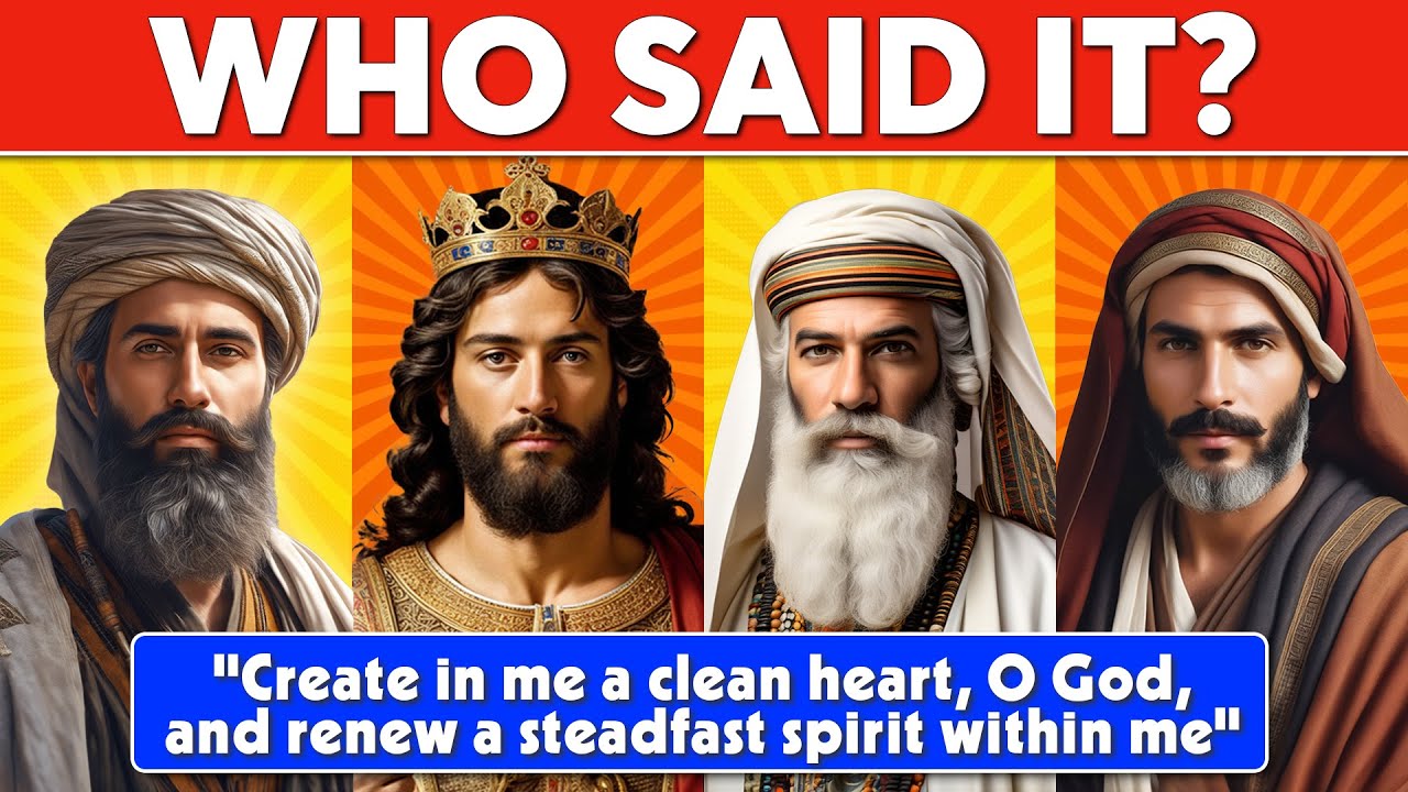 WHO SAID IT - 25 BIBLE QUESTIONS TO TEST YOUR BIBLE KNOWLEDGE | The Bible Quiz