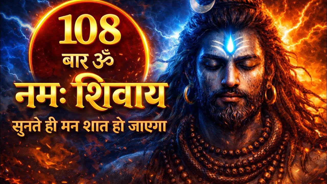 ॐ नमः शिवाय 108 Times | शांति और शक्ति देने वाला शिव मंत्र