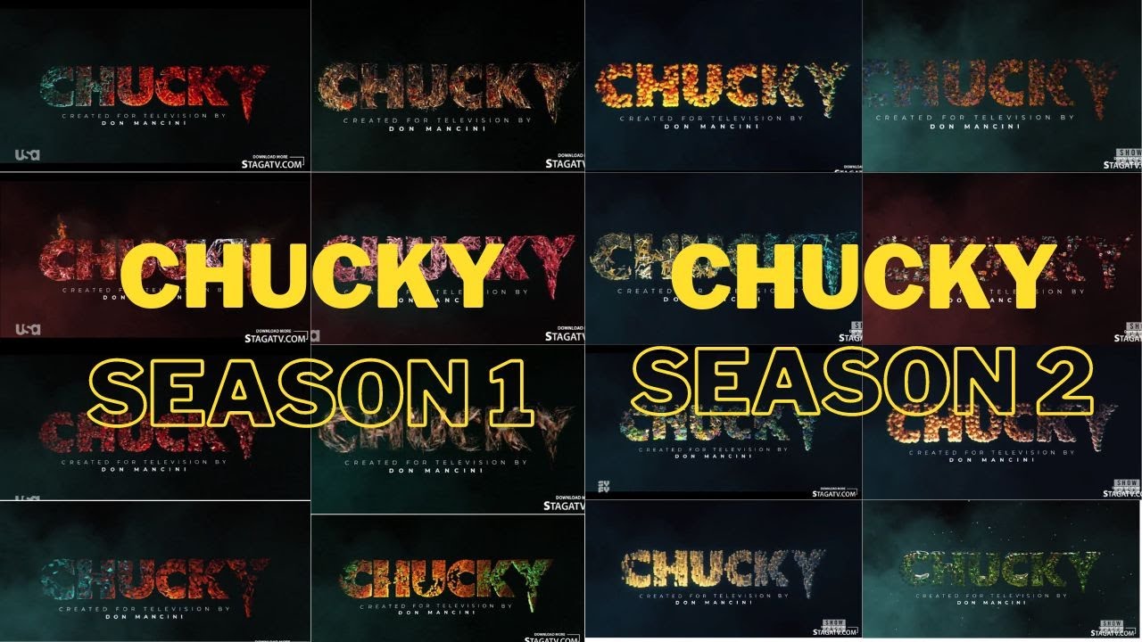 Every Single CHUCKY Opening Title Sequence #chucky