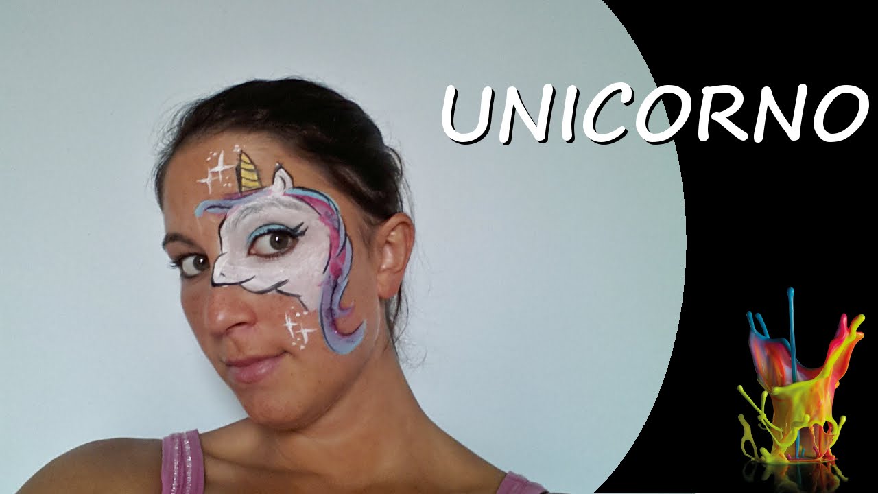 Tutorial truccaviso - Unicorno - Truccabimbi - Unicorn Face Painting