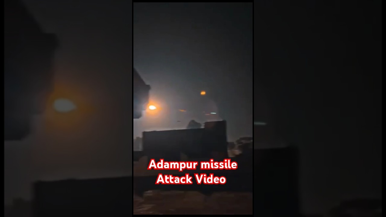 Adampur missile Defence Attack on Drone Video