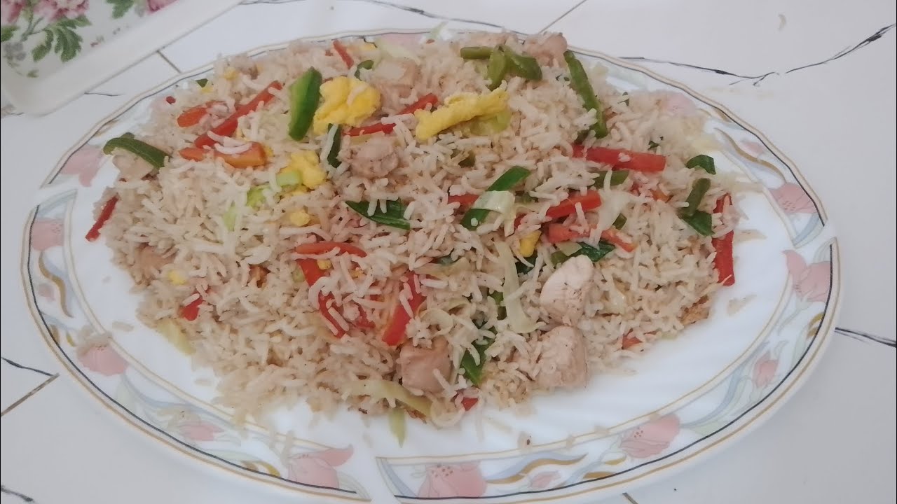Chinese fried rice#friedrice#ricerecipe#vegetablericerecipe 