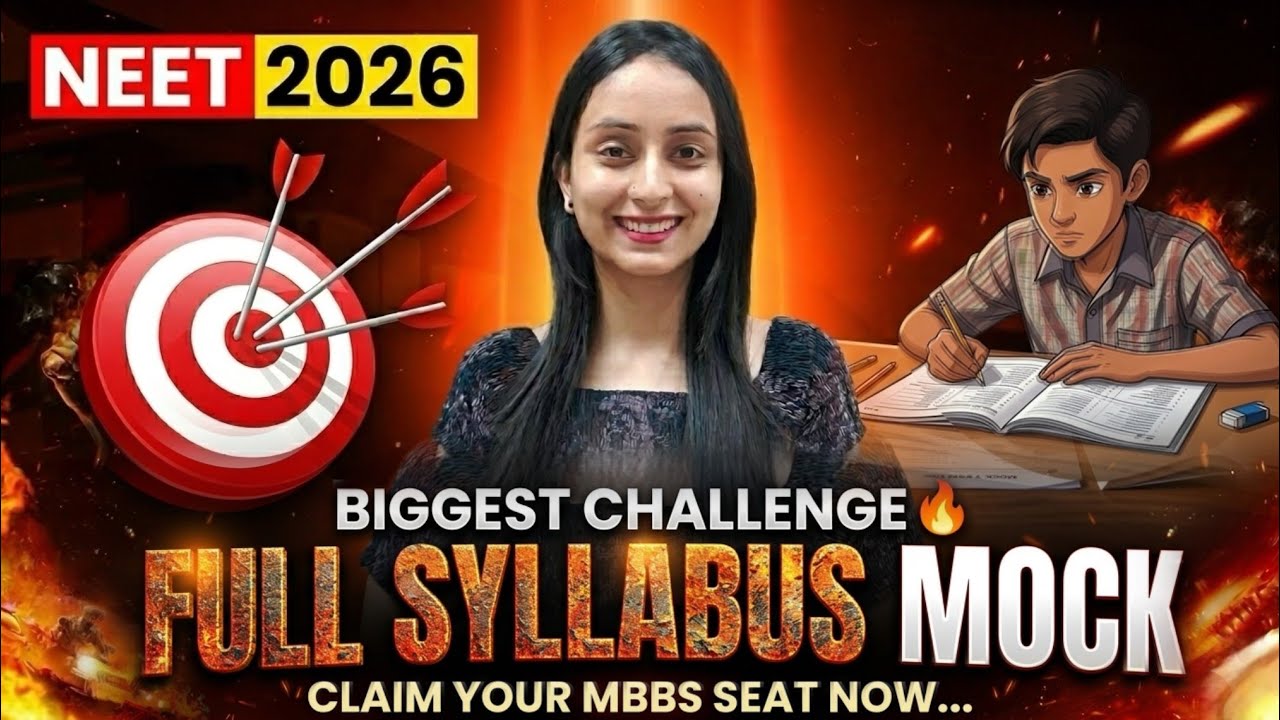 If You're Really Serious for NEET 2026, take this CHALLENGE🔥| Full Syllabus MOCK📝 #neet2026 #neet