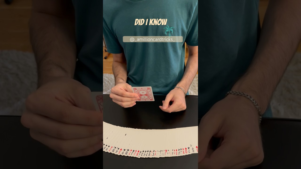 Prediction Card Trick Revealed #magic #tricks #tutorial