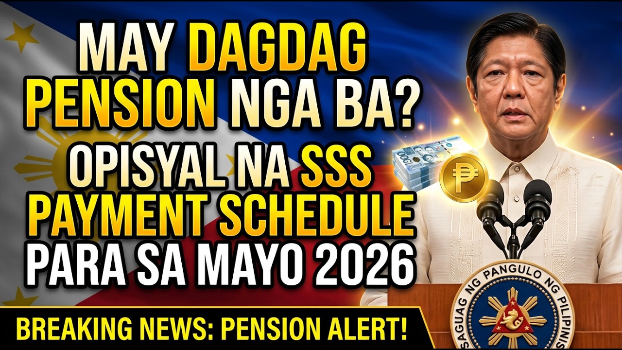 MAY DAGDAG PENSION NGA BA OPISYAL NA SSS PAYMENT SCHEDULE PARA SA MAYO 2026