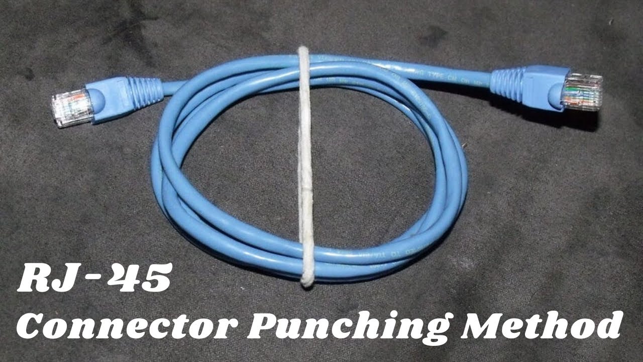 RJ-45 Connector Punching Method (Straight Connection)