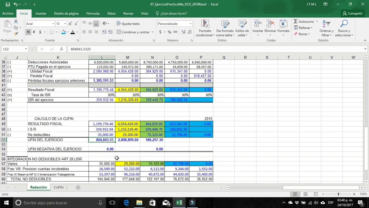 CUFIN : UFINES hasta 2013 y UFINES a partir de 2014.