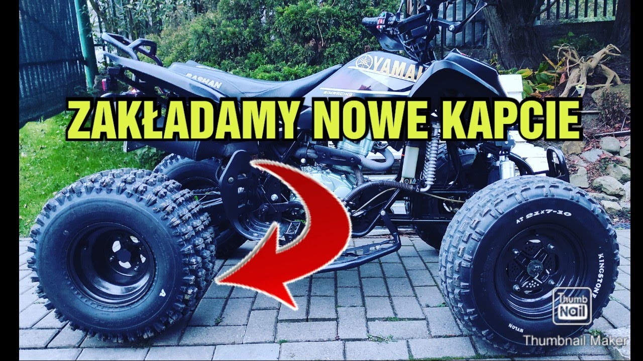 Nowe opony do Bashana 250 / Mega różnica ( teraz to rwie trawę )