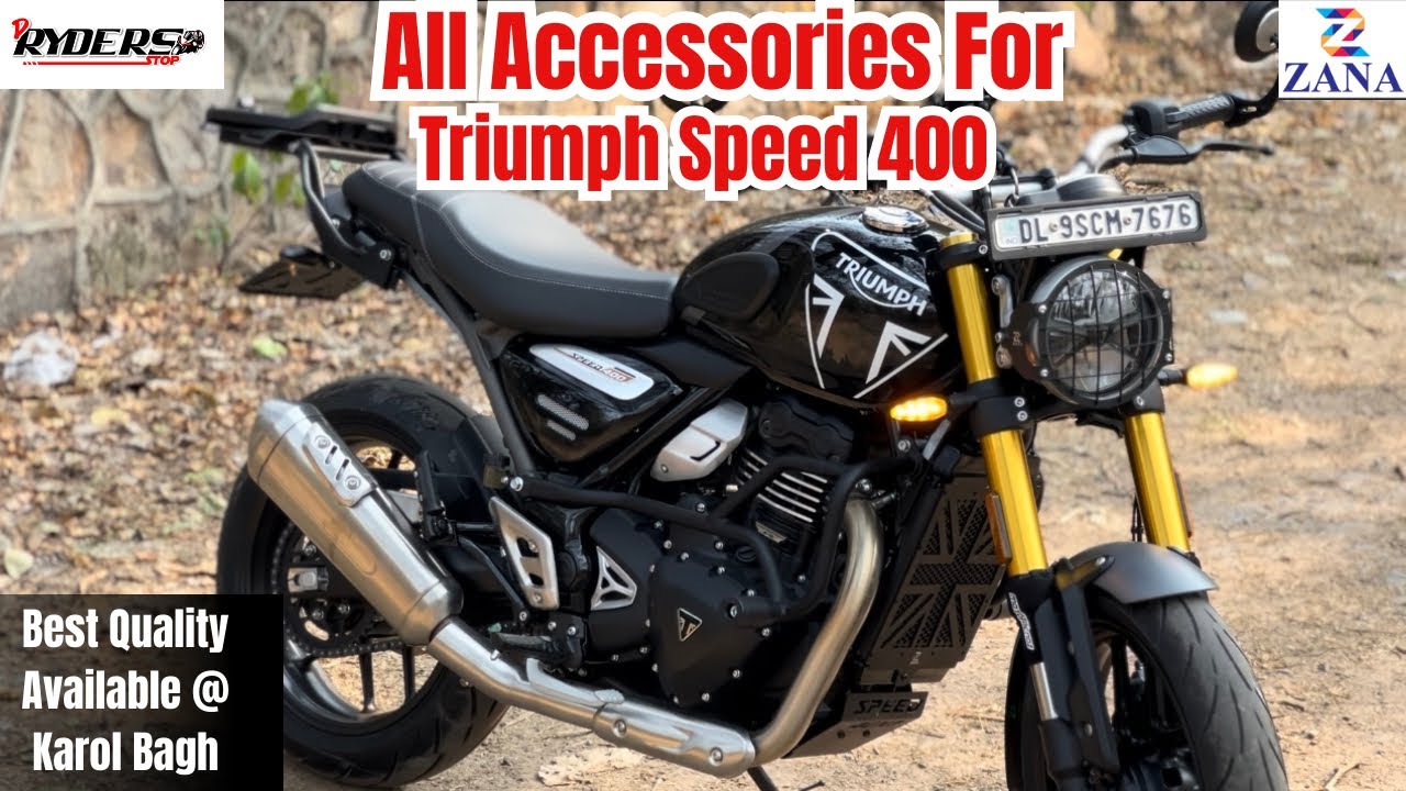 Best Quality Accessories For Triumph Speed 400 | From Zana Motorcycles |