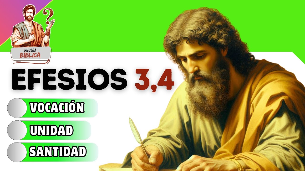 ⇶ ¿CONOCES EFESIOS 3 y 4? RESPONDE AHORA 10 PREGUNTAS BÍBLICAS ✍ Prueba sobre las cartas de Pablo 📖