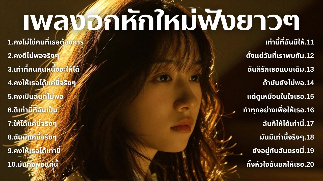 รวมเพลงเศร้า💔ฟังยาวๆไม่เคยเสียใจ คงไม่เข้าใจ | ฟังยาวๆ | ชุด[266] | Relax Harmony [Official Music]