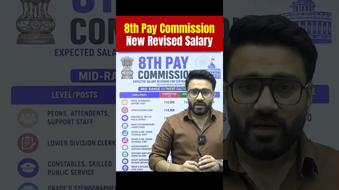 🔥8th Pay Commission: Fitment Factor पर नई Update🎉! लागू कब होगा? #8thpaycommission