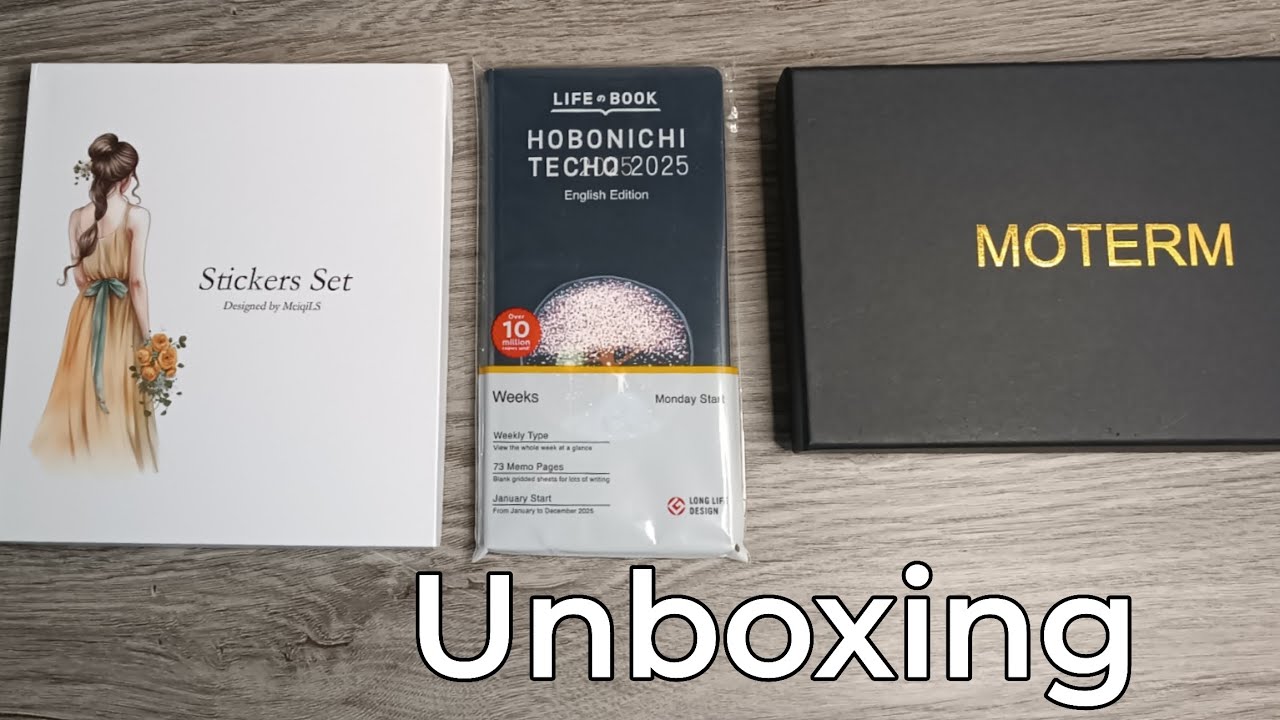 Hobonichi weeks Techo, Moterm und Sticker Unboxing #hobonichi #planner