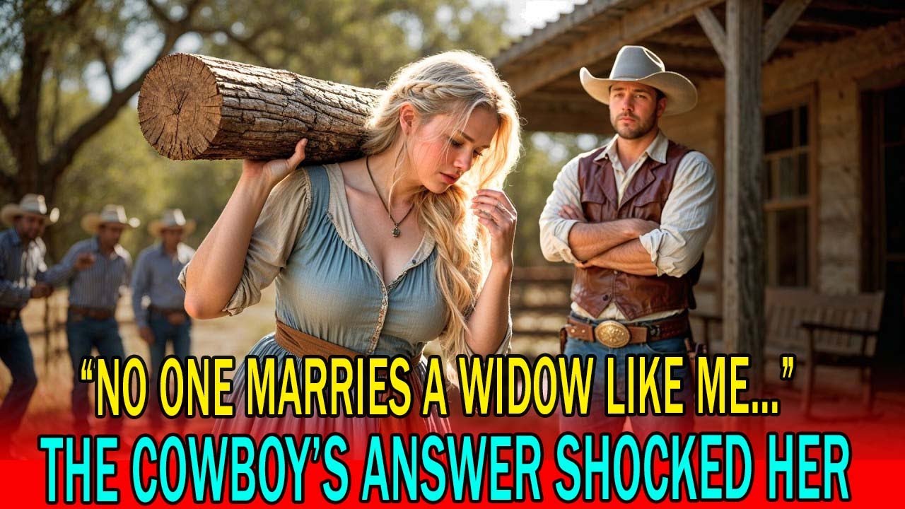 “No One Marries a Widow Like Me… But I Can Work,” She Said—The Cowboy’s Reply Changed Everything