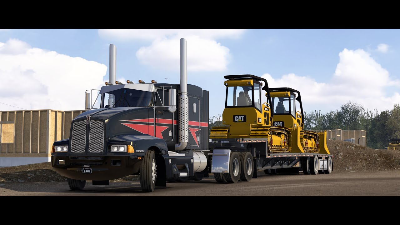 American Truck Simulator 2024 1.53 Kenworth pack t800/600 By  Moiza /KALYN SIEBERT STEPDECK v2 4K