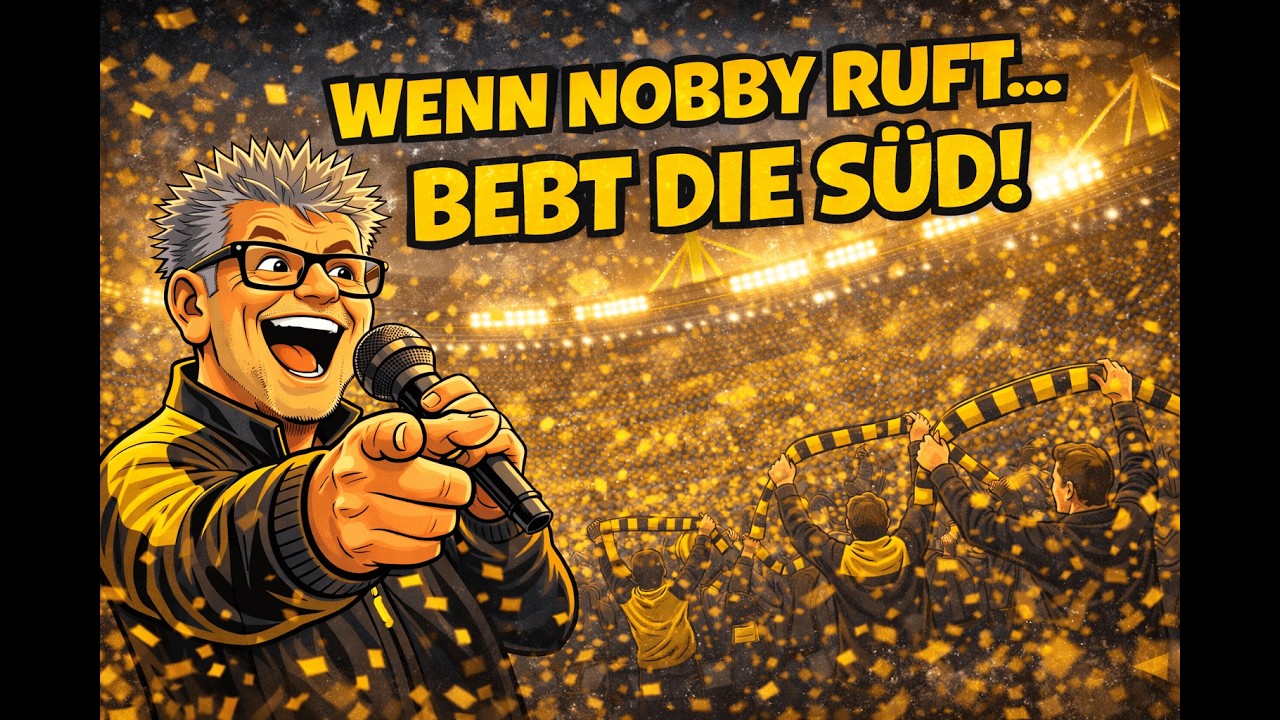 80.000 SCHREIEN ZURÜCK! 🖤💛 Nobby Dickel & die Südtribüne