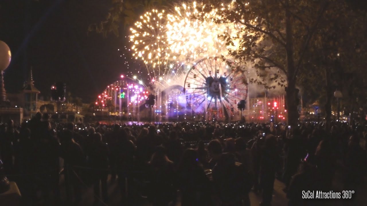 World of Color New Year's Eve 2015 Fireworks - GoPro - Disneyland resort