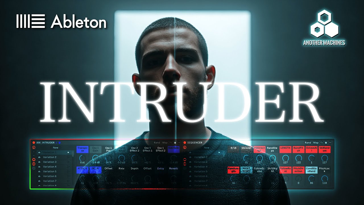 INTRUDER 🚨 Ableton Live 12 Suite Rack 🎛️ (35 Presets + SQ Sequencer) | Techno & Industrial