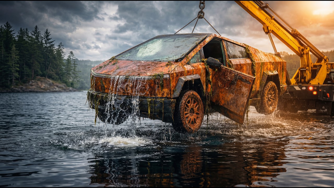 Rusted Cybertruck Found Underwater | Restoration from Start to Finish
