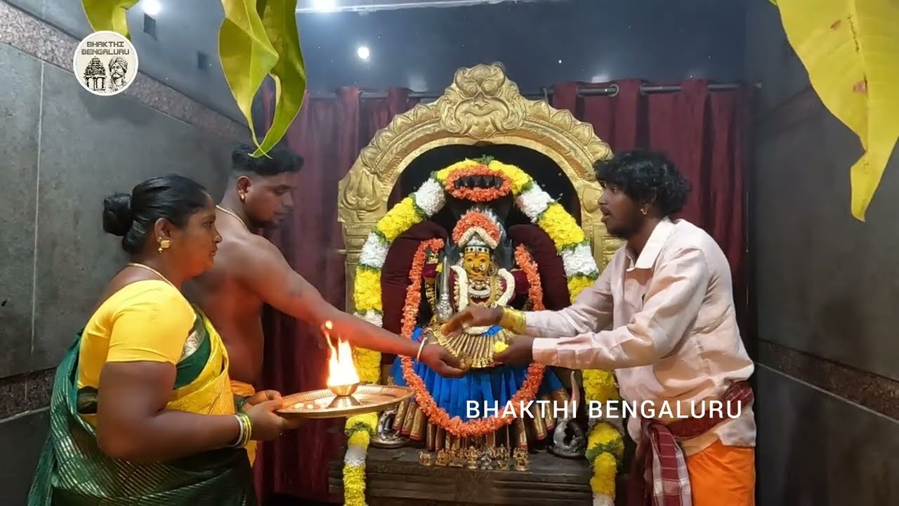 SRI ANGALAPARMESWARI AMMA Flag hosting @BhakthiBengaluru #angalaparameshwari #annamma #angalamman