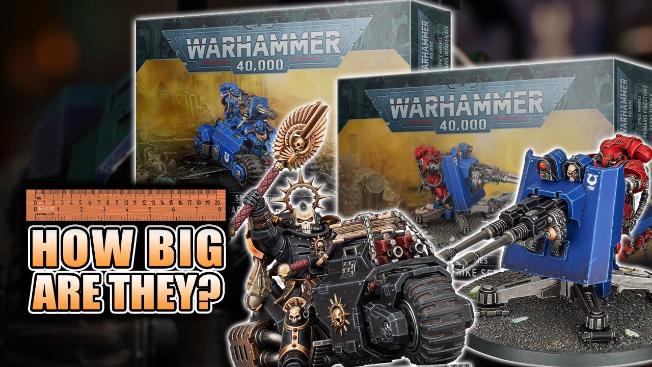 Primaris Chaplain on Bike, Firestrike Servo-Turret, Invader ATV Unboxing & Build 40k Space Marines