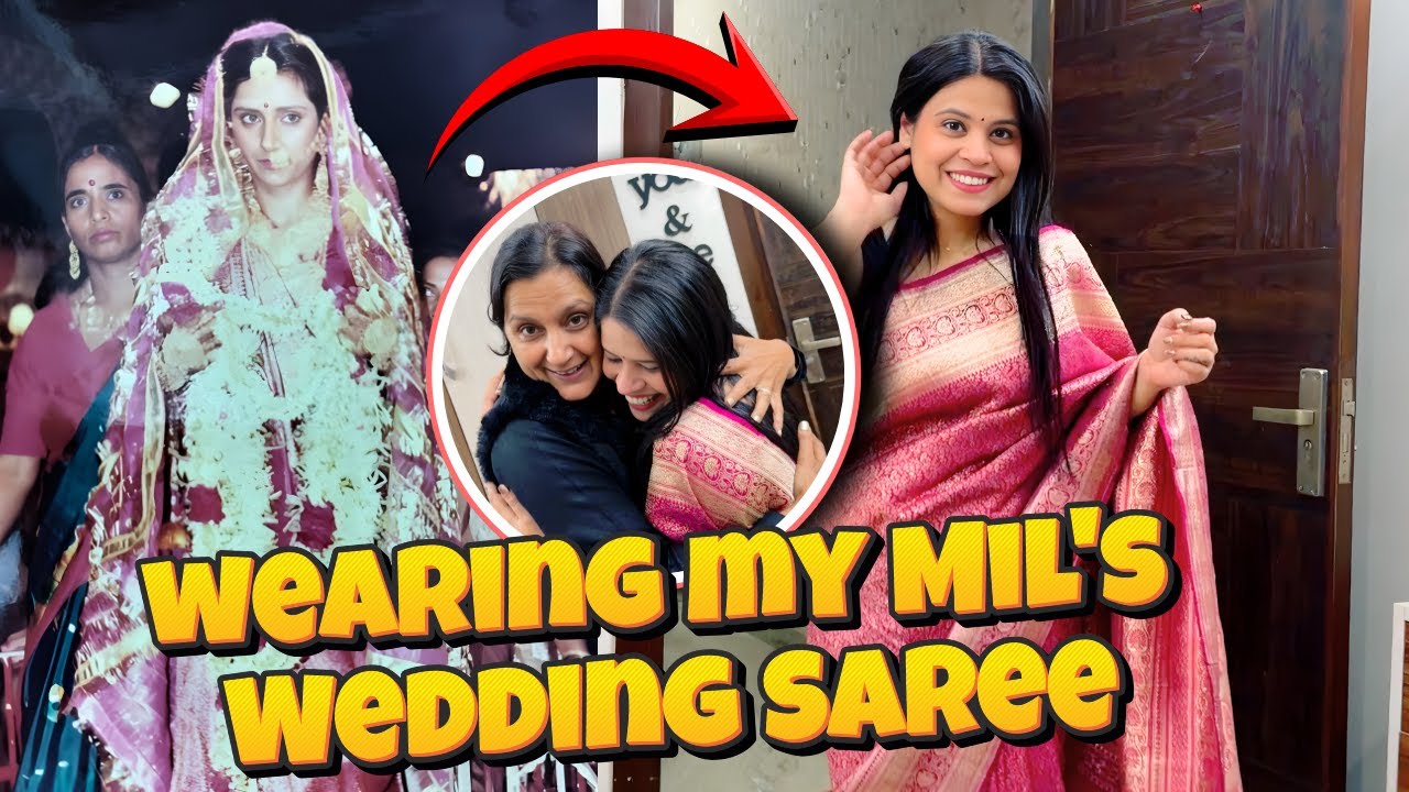 Sasu Maa Ki Shadi Ki Saree Pehen Li 😍 | Nitsiya TV | Vlog #20
