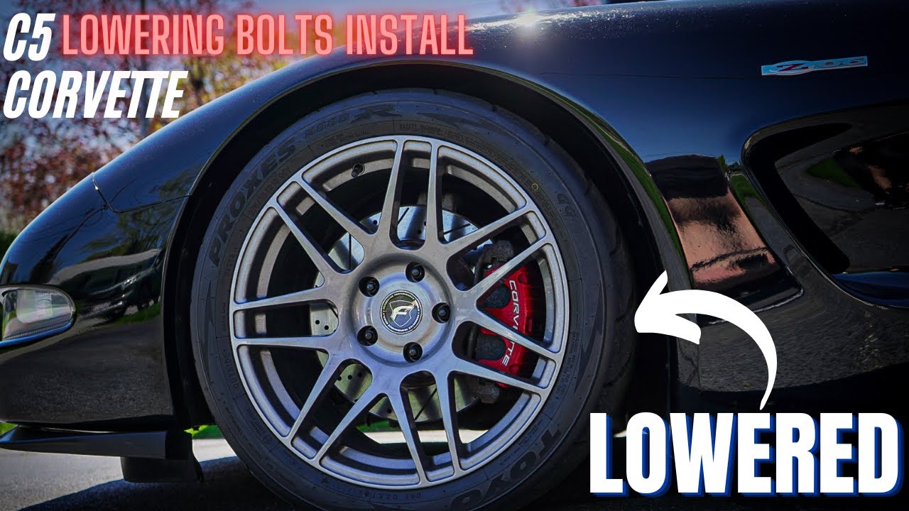 C5 Corvette Lowering Bolt Install | LOWERING My Z06
