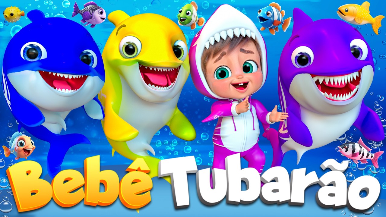 Bebê Tubarão no Mundo Submarino | Música infantil | Baby Panda Brazilian Português #bebetubarao