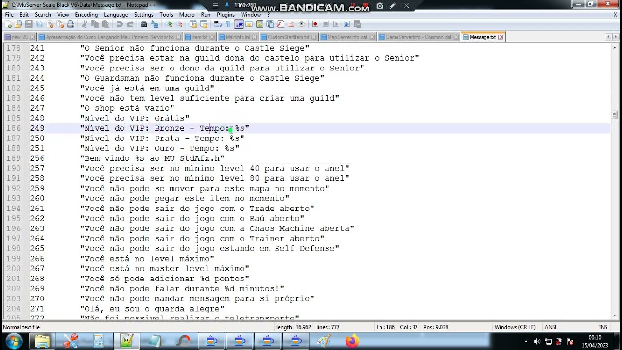 AULA 4  Configurando XP, Drop e outras funções básicas