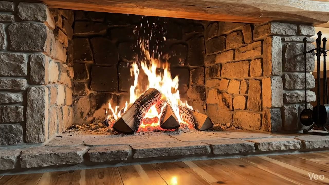 Cozy Fireplace 🔥 Relaxing Fire Sounds & Warm Cabin Ambience | Perfect for Sleep, Study & Relax