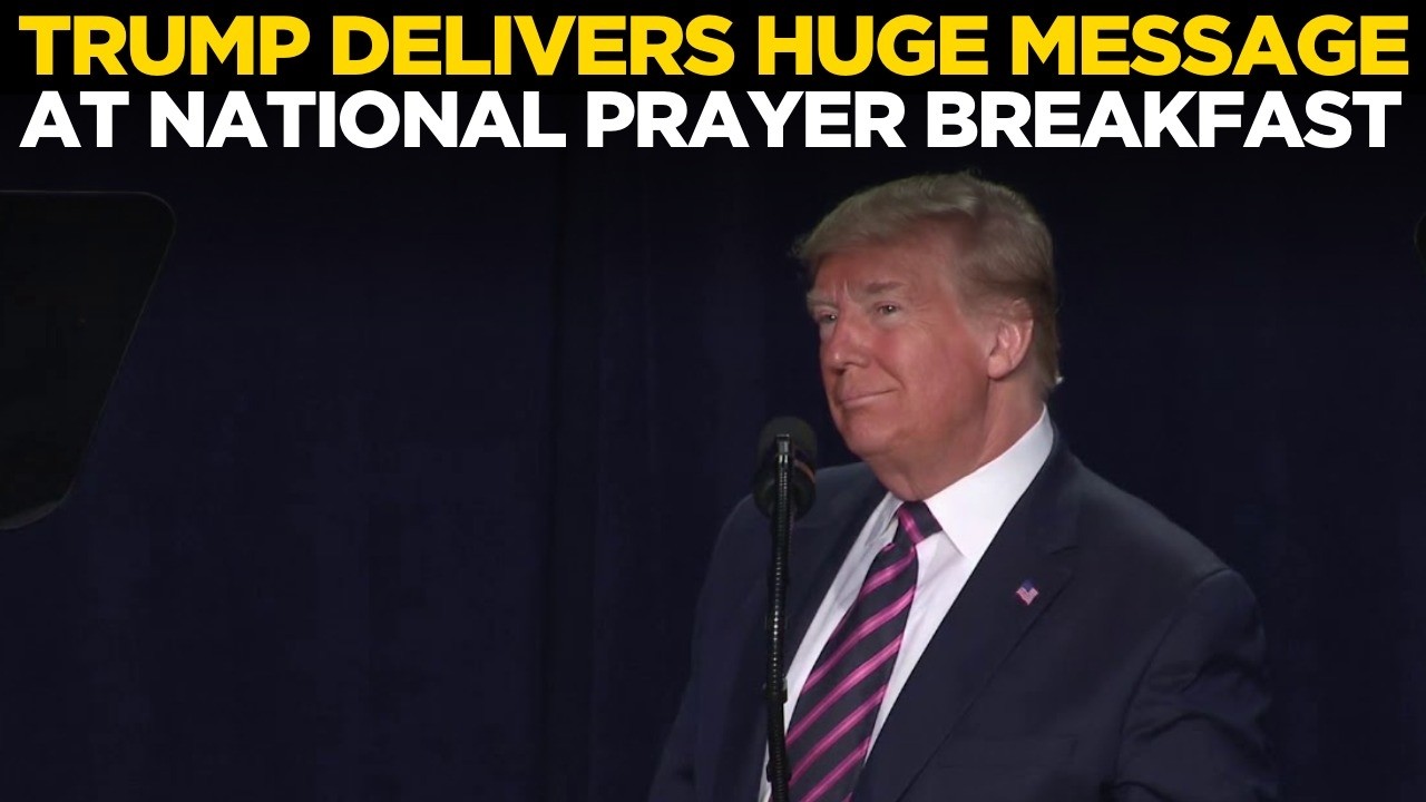 Trump LIVE | US President Delivers HUGE Remarks On Faith At National Prayer Breakfast For Americans