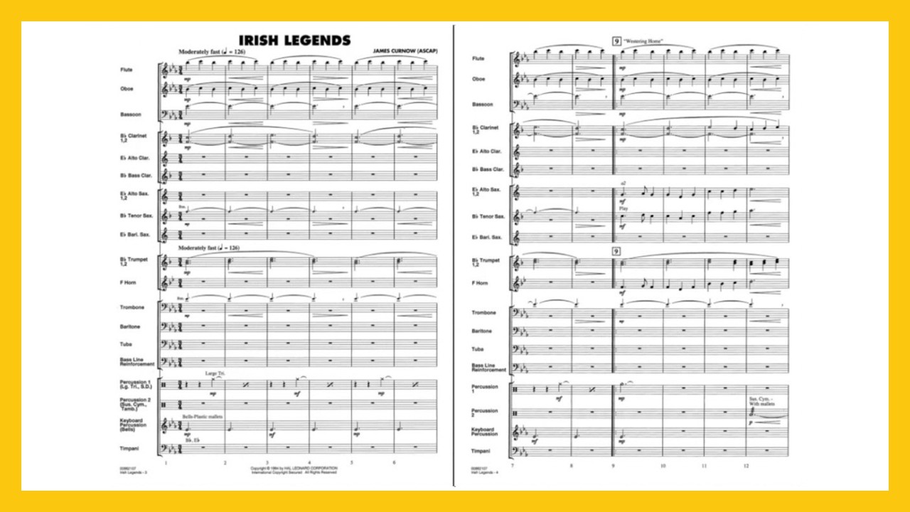 Irish Legends arr. by James Curnow